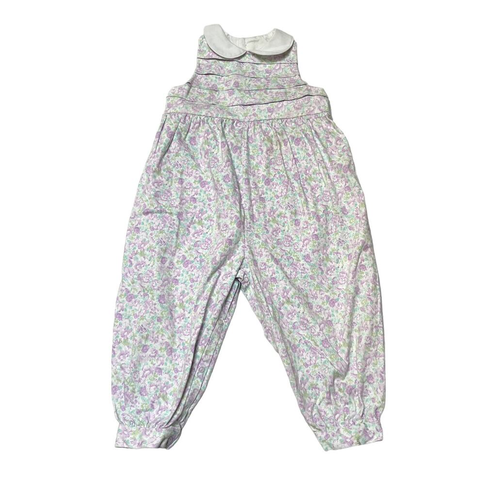 Hartstrings Floral Peter Pan Collar Romper